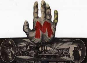 43 1931 M (Ger 1931, Fritz Lang) Nero Film. Double herald (Outside open)
