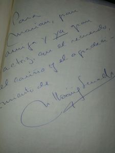 La dedicatoria de Chicho.