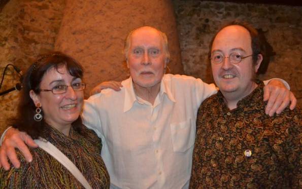 Jack Taylor con Serendipia tras la entrevista ¡Más contentos que unas castañuelas! (Foto: David 'Cinephone' Cornado )