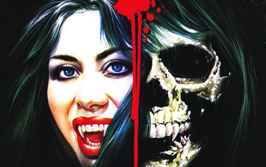 Detalle del poster de Female Vampire, film de Jesús Franco.