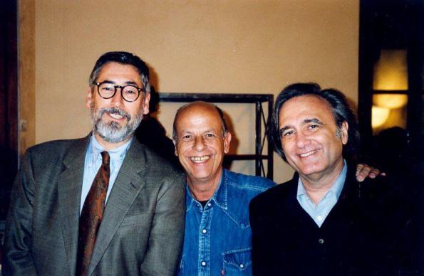 El director con John Landis y Joe Dante