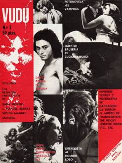 Portada de la revista Vudú con el inquietante titular sobre el suicidio de David Rocha. 