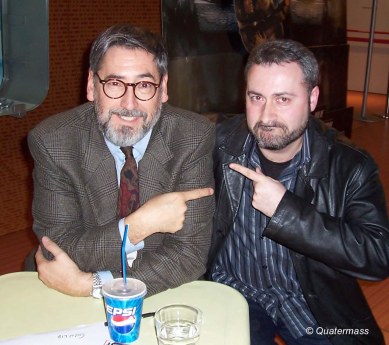 Con John Landis en Trieste (2004).  