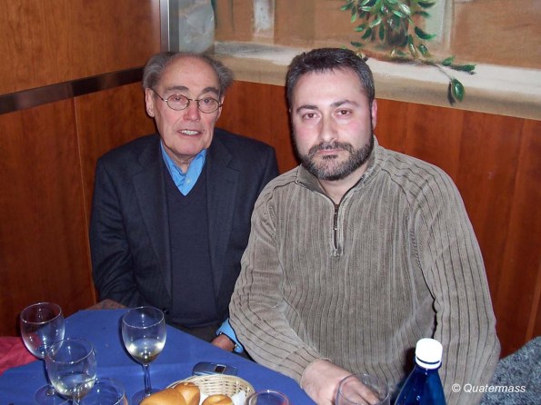 Con Jimmy Sangster en Trieste (2004).  
