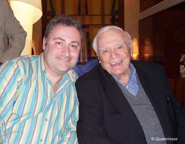 Con Ernest Borgnine en Almería (2009).  