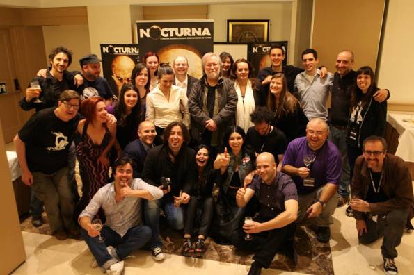 Toda la organización del festival Nocturna junto a Tobe Hooper. 