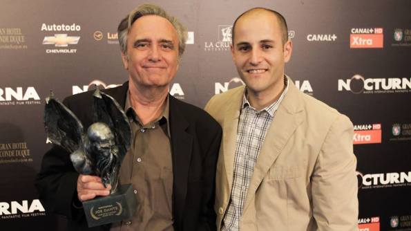 Sergio con Joe Dante durante la primera edición de Nocturna.