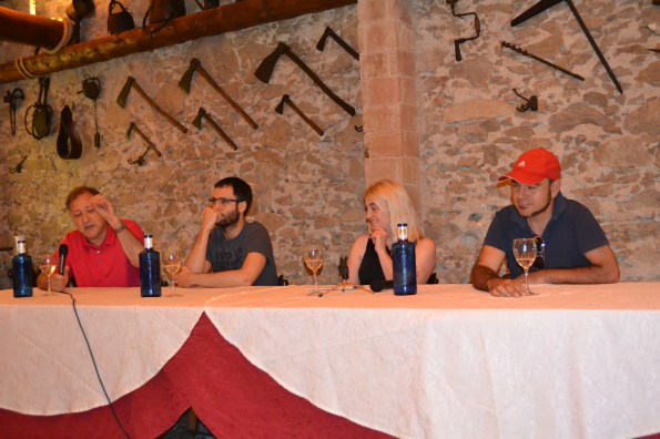 Los protagonistas de la mesa redonda (de izq. a der.): Carlos Alberto Scolari, Pau Teixidor, la moderador Marta Torres y Marc Carreté.