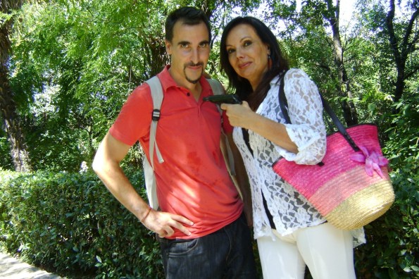 Pere Koniec con nuestra amiga la actriz Carmen Serret. 