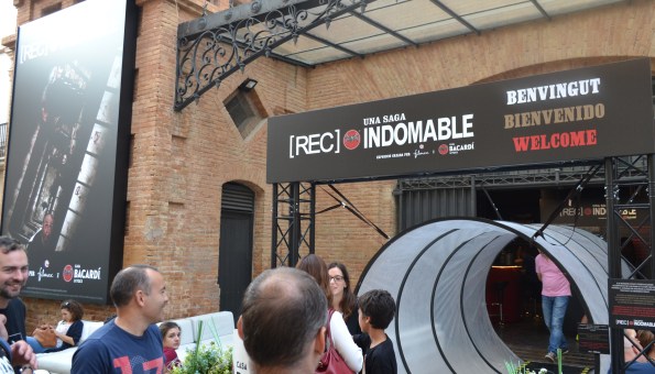 La entrada a la exposición. 