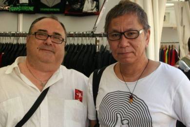 Con Miike en Sitges (Foto: Archivo M. A. Plana)