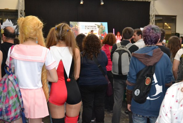 El concurso de Cosplay tuvo una gran afluencia de público. 