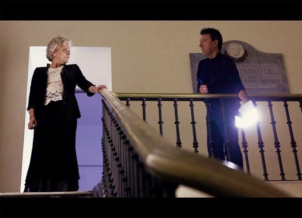 Luis Esquinas rodando junto a Lone Fleming (Archivo L. Esquinas)