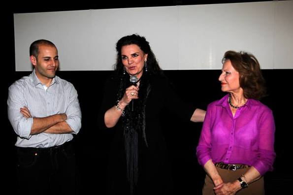 Sergio Molina, María José Cantudo y Elvira Primavera, esposa de Jacinto Molina (foto archivo Nocturna)