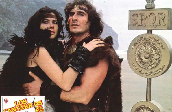 Dan Barry y Verónica Miriel en un fotocromo de Los Cántabros