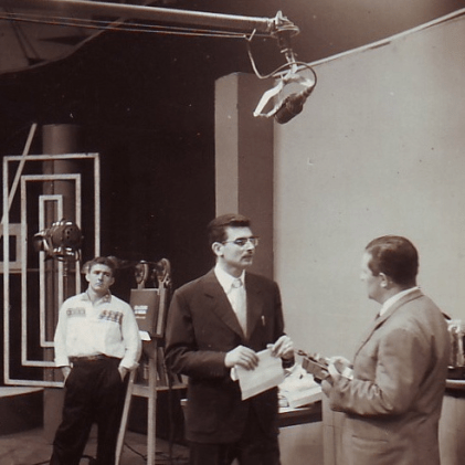 En los estudios de Venevisión 