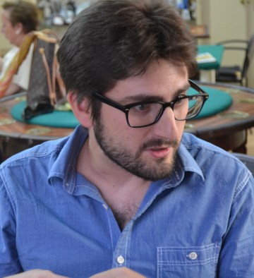 Javier Pueyo durante su estancia en el Cryptshow (foto: Serendipia)