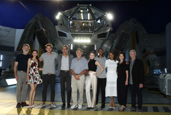EXCLUSIVE -  Cast of "Independence Day Resurgence" seen at the "Independence Day Resurgence" Global Production Event on Monday, June 22, 2015, in Albuquerque, New Mexico. (Photo by Eric Charbonneau/Invision for Twentieth Century Fox/AP Images)