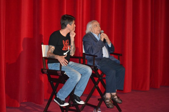 Con Diego López durante el evento en Cine Phenomena