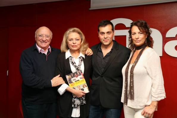 Presentando el libro del 'Un, dos, tres...' junto a Raúl Sender, Mayra Gómez Kemp y Alejandra Grepi (foto archivo Miguel Herrero)